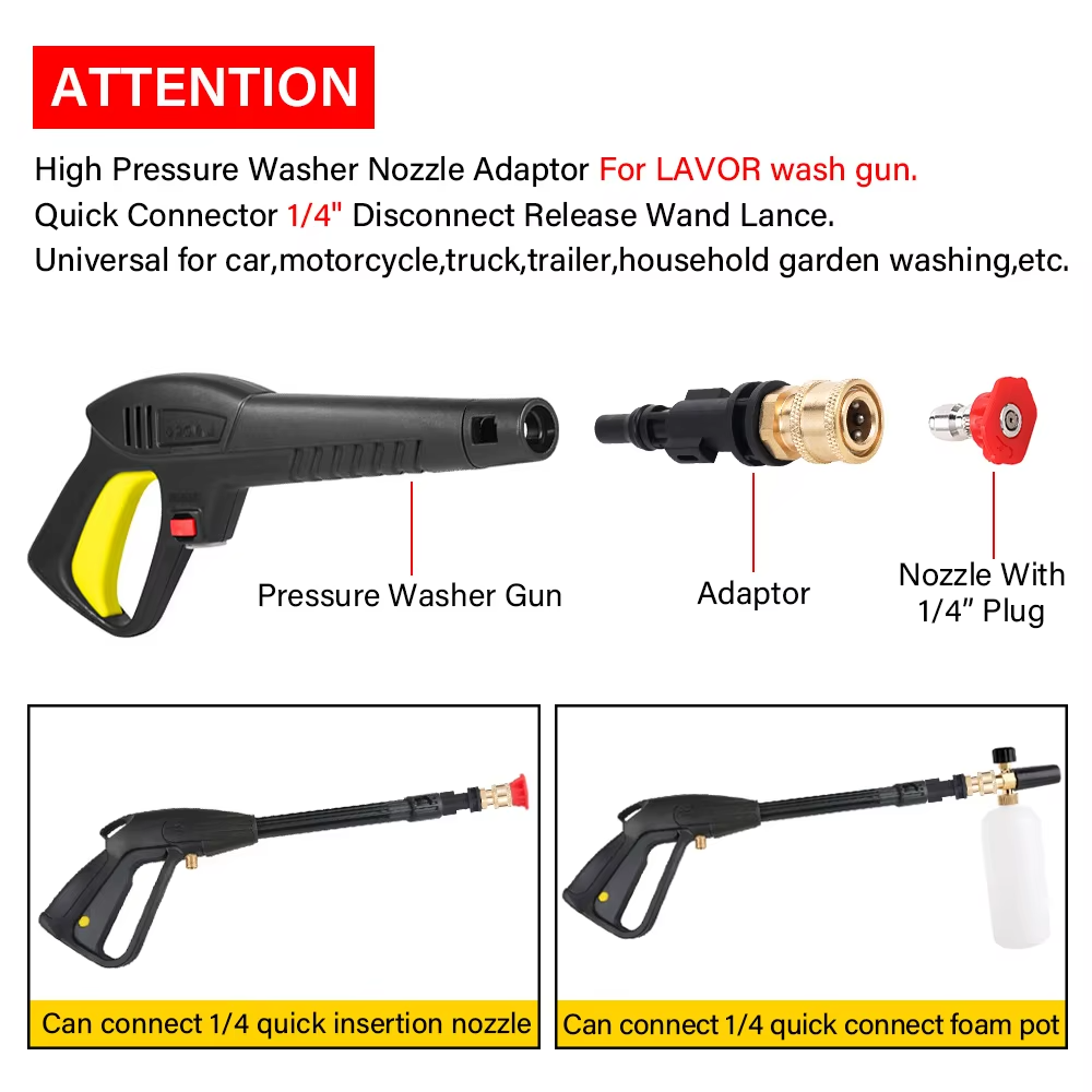 High Pressure Car Wash Quick 1 - Pressure Washer Foam Gun 评论和价格